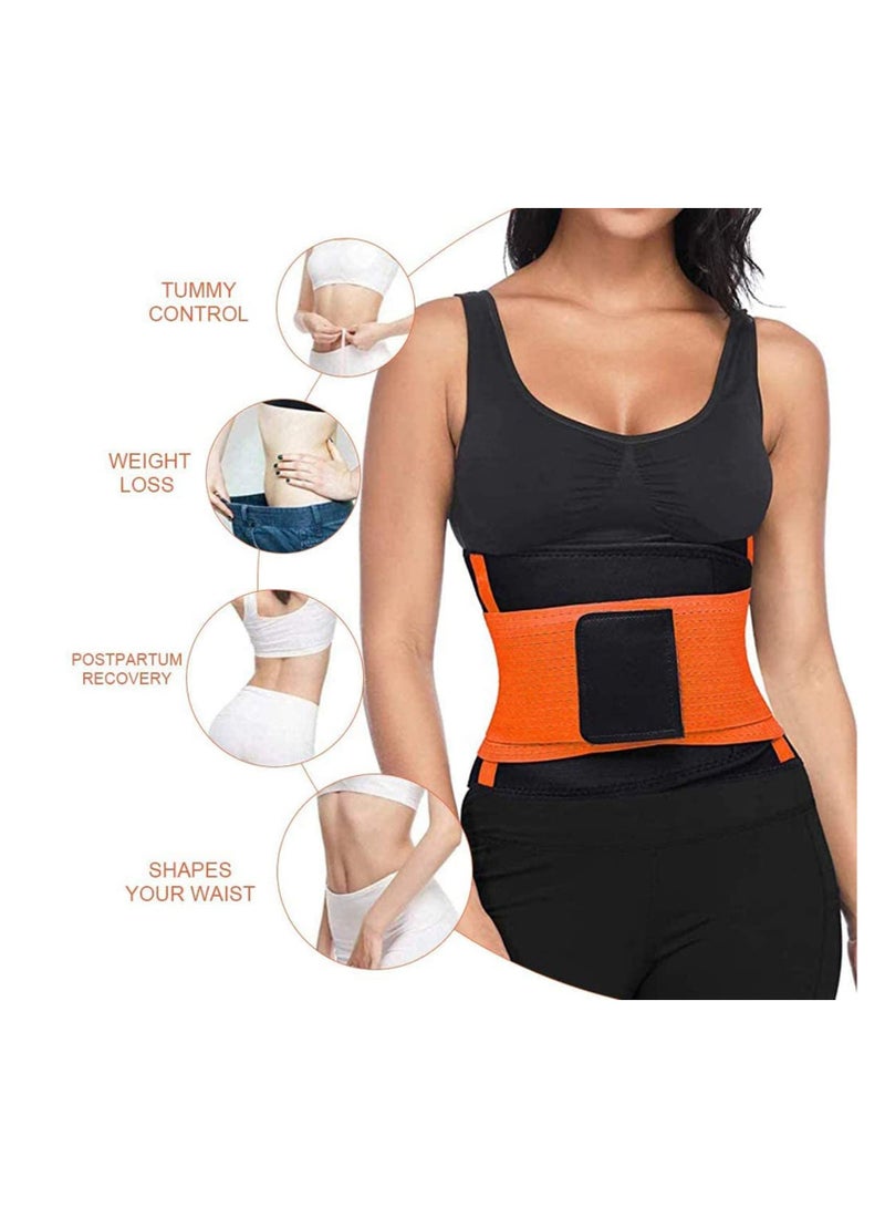 SYOSI Waist Trimmer Belt, Slimmer Kit, Weight Loss Wrap, Stomach Fat Burner, Low Back and Lumbar Support with Sauna Suit Effect, Best Abdominal Trainer, Slimmer Kit, limmer Belt, Unisex - Image 3