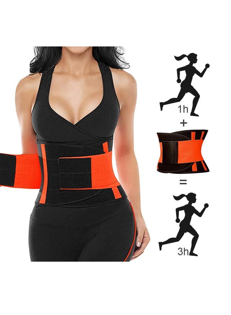 SYOSI Waist Trimmer Belt, Slimmer Kit, Weight Loss Wrap, Stomach Fat Burner, Low Back and Lumbar Support with Sauna Suit Effect, Best Abdominal Trainer, Slimmer Kit, limmer Belt, Unisex - Image 1