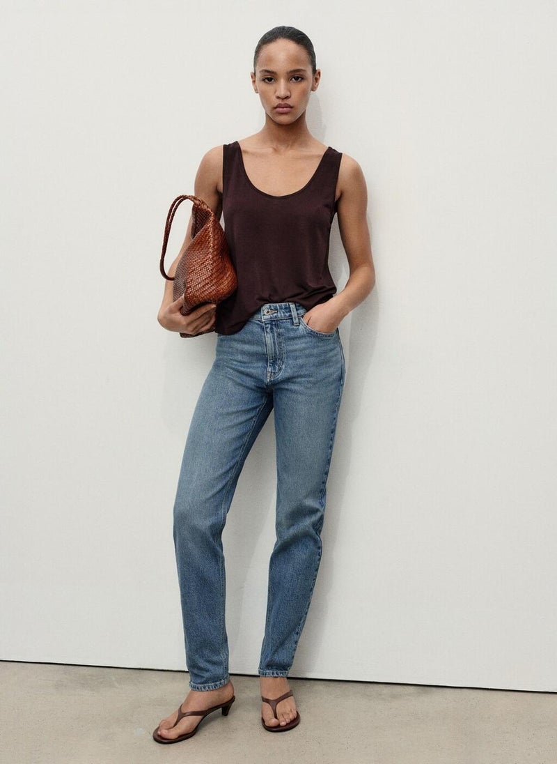 MANGO Newmom Comfort High-Rise Jeans  - Image 4