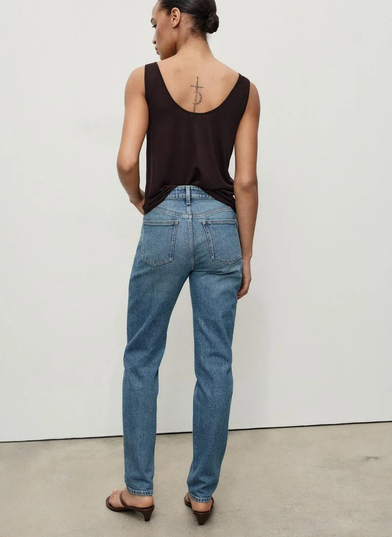 مانجو Newmom Comfort High-Rise Jeans
