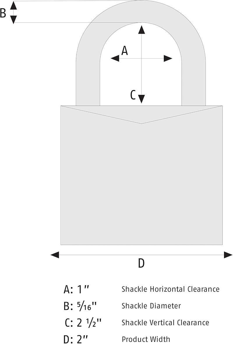 ABUS 180/50 Solid Brass Combination Padlock with Long Stainless Steel Shackle (2-1/2") - Image 3