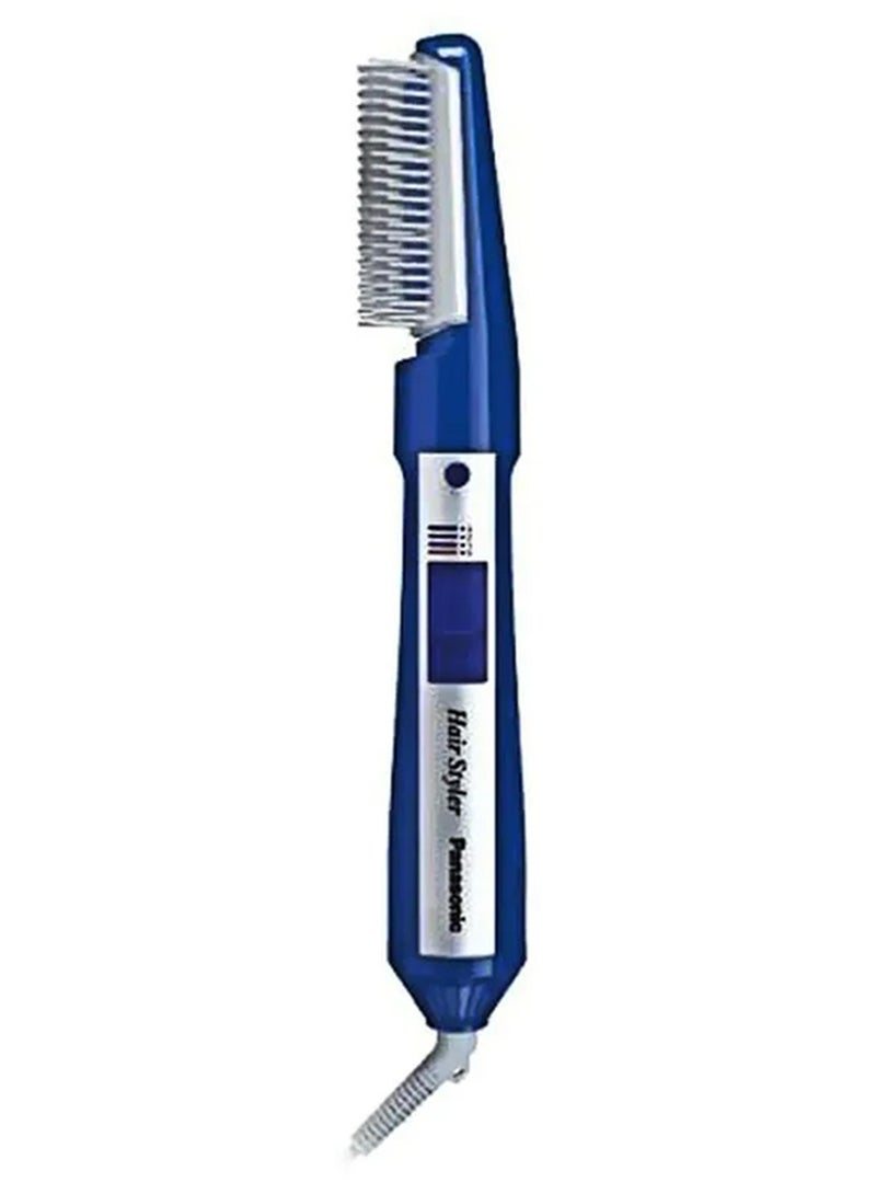 Panasonic 650W Blow Brush Hair Styler, 3 Speed Settings, Soft Pouch Blue/White - Image 1