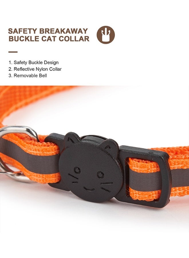 Airtag Cat Collar Breakaway for Dogs Cats, Reflective Kitten Collar with Apple Air Tag Holder and Bell, 0.4 Inches in Width and Lightweight - Image 4