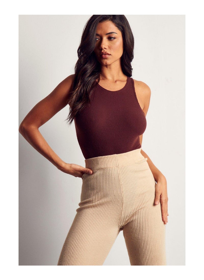 Miss Pap - Brushed Rib Racer Bodysuit - Image 1