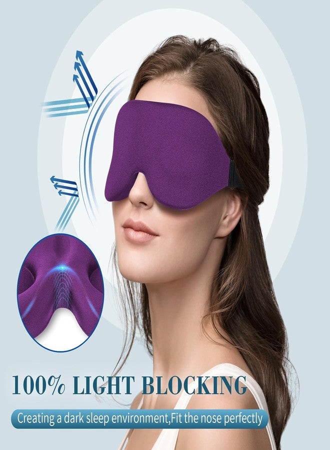 TRUJVE 3D Sleep Eye Mask for Men & Women – Adjustable Soft Memory Foam Blindfold for Deep Sleep & Relaxation | Light Blocking, Cooling Comfort for Travel, Dry Eyes & Night Use - Image 5