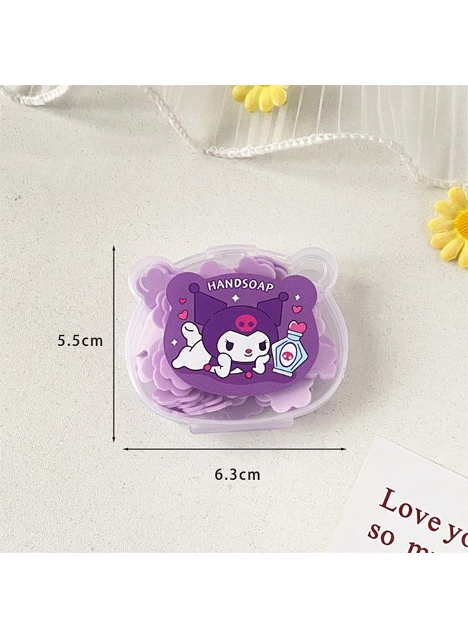 سانريو ٧٥٠ ورقة صابون، ورق صابون محمول وقابل للذوبان لغسل وتنظيف اليدين، مثالي للأطفال والكبار في رحلات التخييم والمشي لمسافات طويلة (مجموعة من ٥ علب). - Image 5