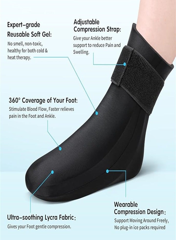 Cold therapy socks for foot pain relief, ice socks for plantar fasciitis, arthritis, chemotherapy care, cooling socks for men and women (one size fits all, universal for left and right feet) - Image 5
