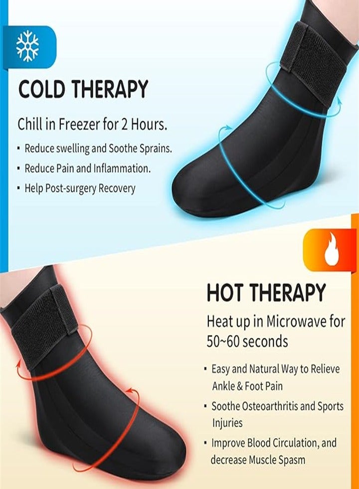 Cold therapy socks for foot pain relief, ice socks for plantar fasciitis, arthritis, chemotherapy care, cooling socks for men and women (one size fits all, universal for left and right feet) - Image 4