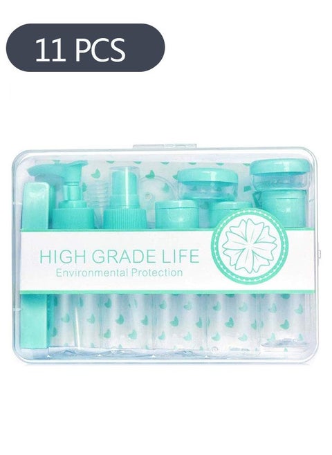 11 Piece Travel Bottles Set, Travel Toiletries Bottles Containers with Clear Case, Refillable Containers Bottles for Shampoo Lotion, Travel Essentials Accessorie