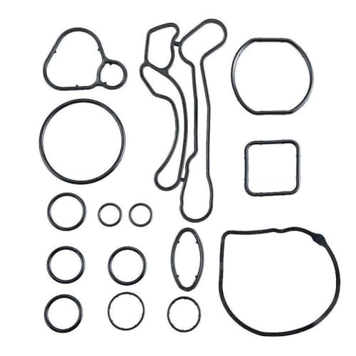 Ensun Engine Oil Cooler Gasket Seal ORing Compatible with Cruze Aveo Sonic 16L 18L only Total 15 PCS 55353331 55354071 926167