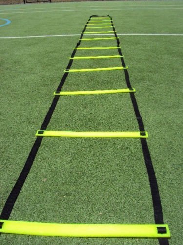 IWIN 4Meters9Rungs Plastic Adjustable Agility Ladder Soccer Speed Fitness Feet Sport Training, 4 Meters (Yellow) - Image 4