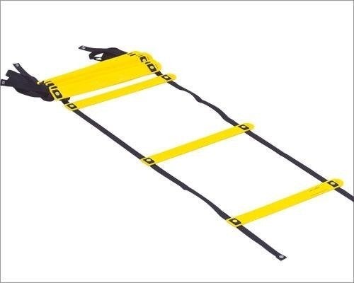 IWIN 4Meters9Rungs Plastic Adjustable Agility Ladder Soccer Speed Fitness Feet Sport Training, 4 Meters (Yellow) - Image 1