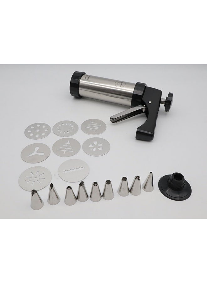 19-Piece Biscuit Maker Set Silver/Black - Image 2