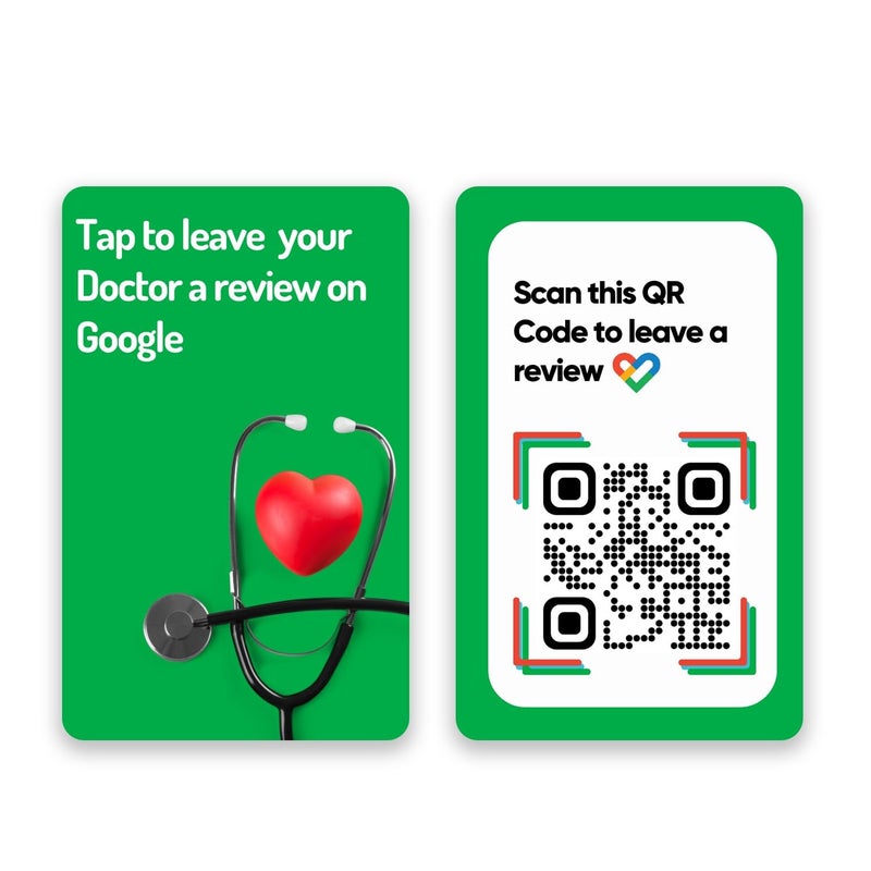 Tinydabba بطاقة NFC للمراجعة للأطباء، عيادات الأسنان، المستشفيات، مراكز العناية الصحية، العيادات، دور الرعاية - Image 1