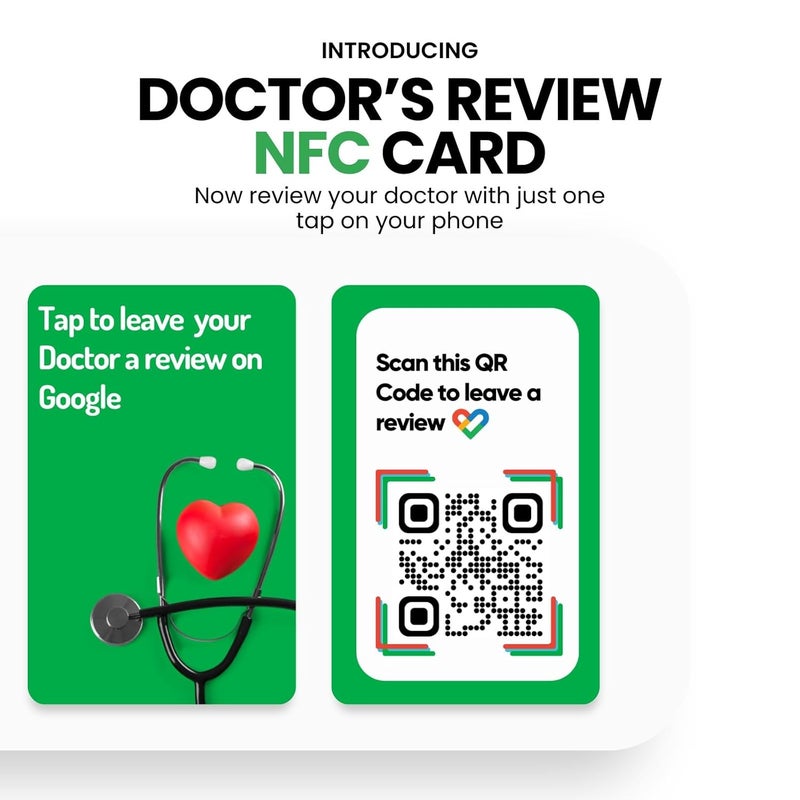 Tinydabba بطاقة NFC للمراجعة للأطباء، عيادات الأسنان، المستشفيات، مراكز العناية الصحية، العيادات، دور الرعاية - Image 2