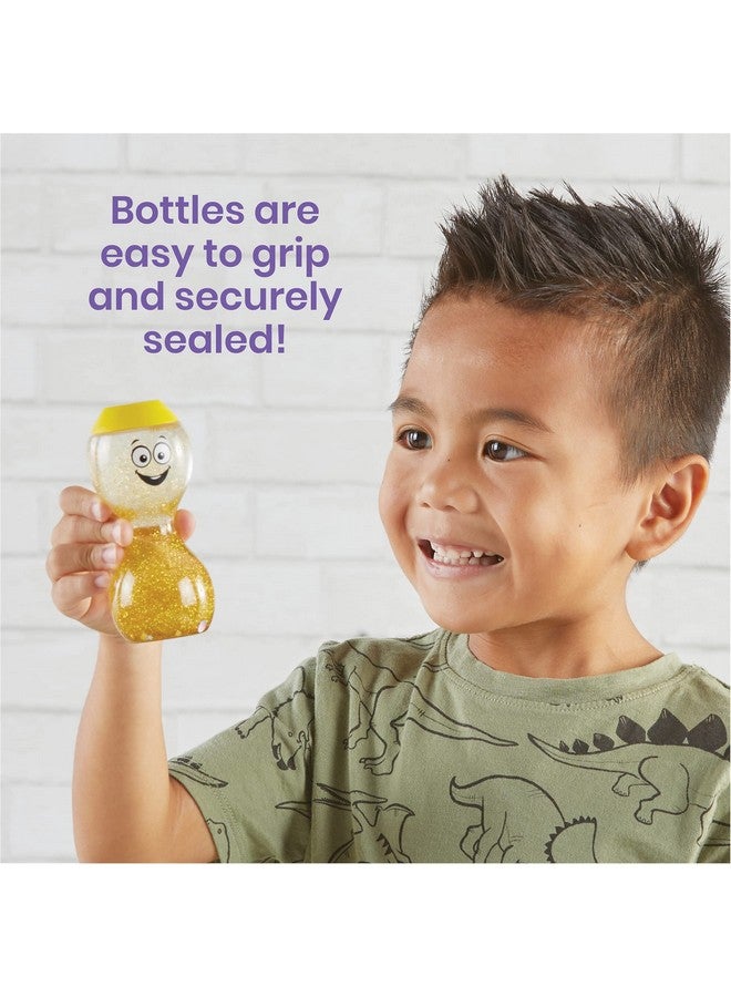 hand2mind hand2mind Express Your Feelings Sensory Bottles- Primary Emotions, Toddler Sensory Toys, Quiet Fidget Toys, Play Therapy Toys, Calm Down Corner Supplies, Calming Corner, Social Emotional Learning - Image 4