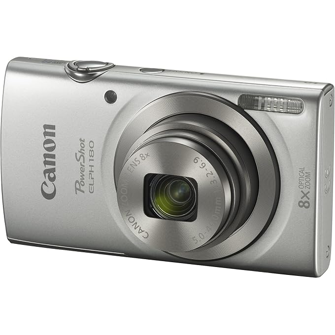 Canon PowerShot ELPH 180 Digital Camera w/Image Stabilization and Smart AUTO Mode (Silver) (Renewed) - Image 3