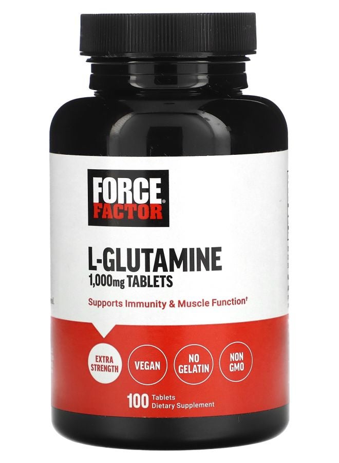 Force Factor L-Glutamine Tablets 1000 mg 100 Tablets