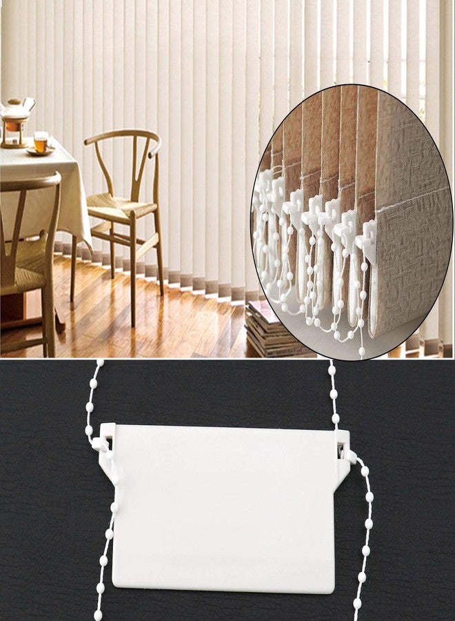 SING F LTD 31Pcs Vertical Blind Bottom Weights Accessories Repair Kit 89mm Vertical Blind Top Hangers 10M Chain and Connector Plastic DIY Replacement - Image 4
