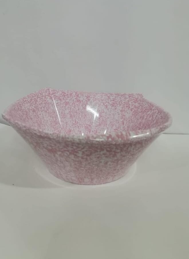 Pure 136188 melamine granite square salad bowl for home, hotel and restaurant - pink