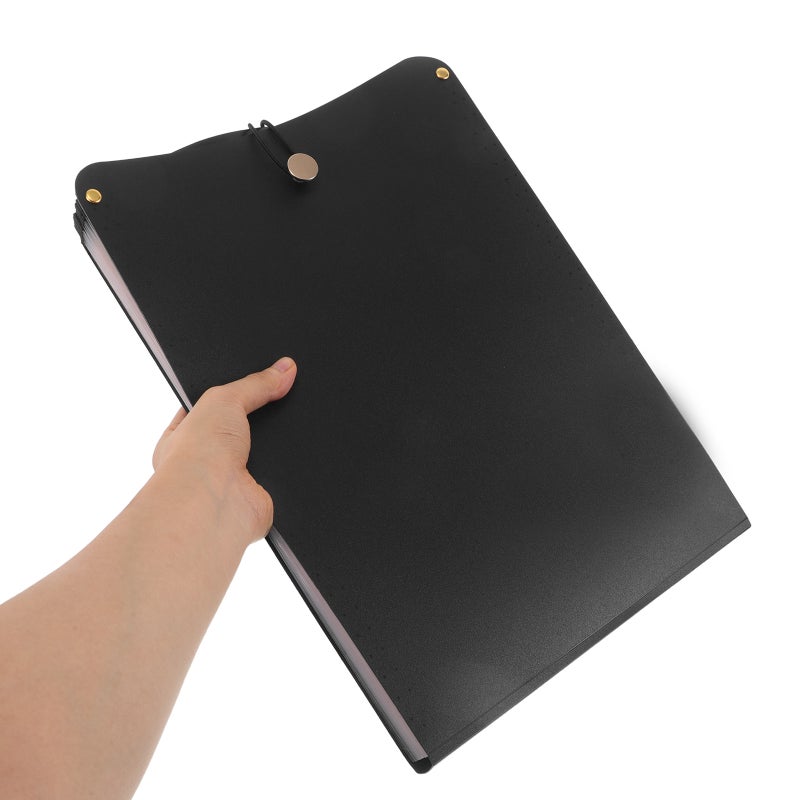 Accordion File Organizer: Multi-Layer A4 Paper Folder - 13 Pockets Vertical File Folder - Document Holder For School Test Papers Receipts - Image 2