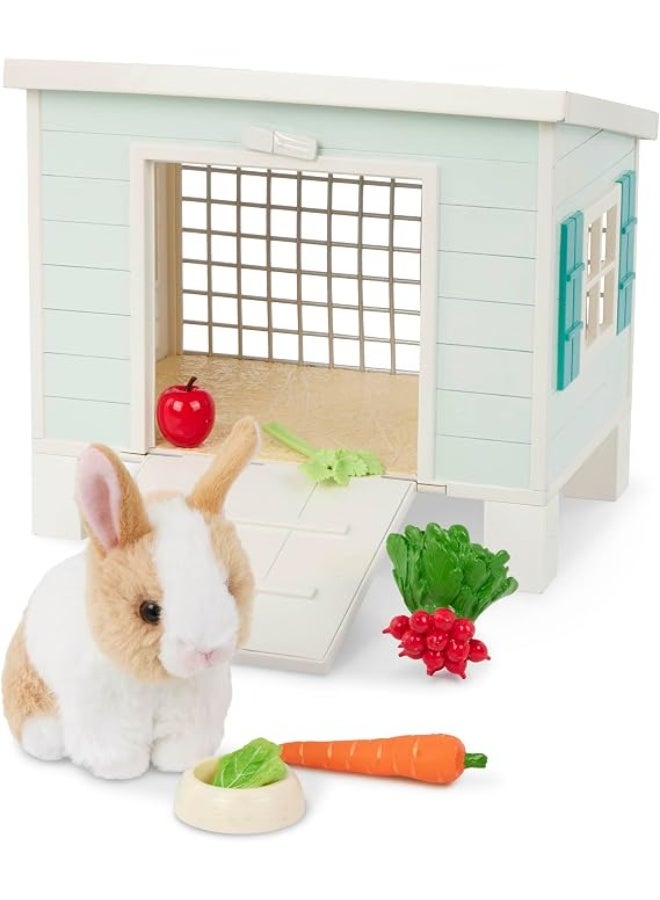Our Generation Doll's Rabbit Hutch Playset with Plush Bunny and Miniature Food Accessories - Image 1