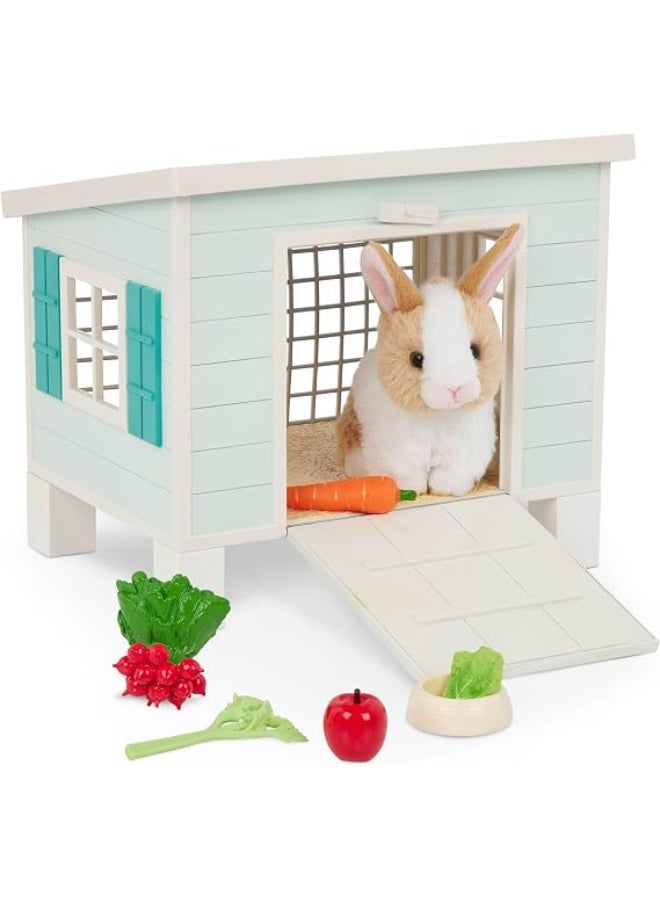 Our Generation Doll's Rabbit Hutch Playset with Plush Bunny and Miniature Food Accessories - Image 5