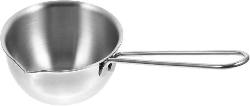 Stainless Steel 304 Mini Saucepan 150ml with Scale Markings and Long Handle, Pouring Oil Pot for Stovetop Cooking and Sauce Preparation in Home Kitchen - Image 1