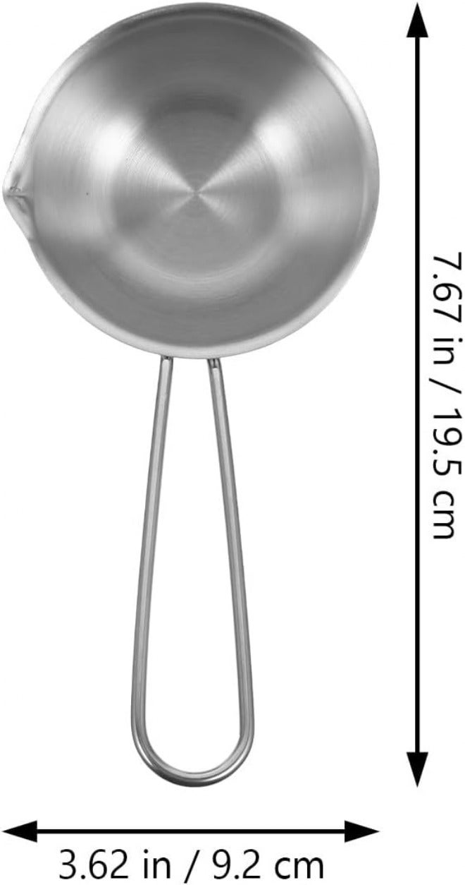 Stainless Steel 304 Mini Saucepan 150ml with Scale Markings and Long Handle, Pouring Oil Pot for Stovetop Cooking and Sauce Preparation in Home Kitchen - Image 2