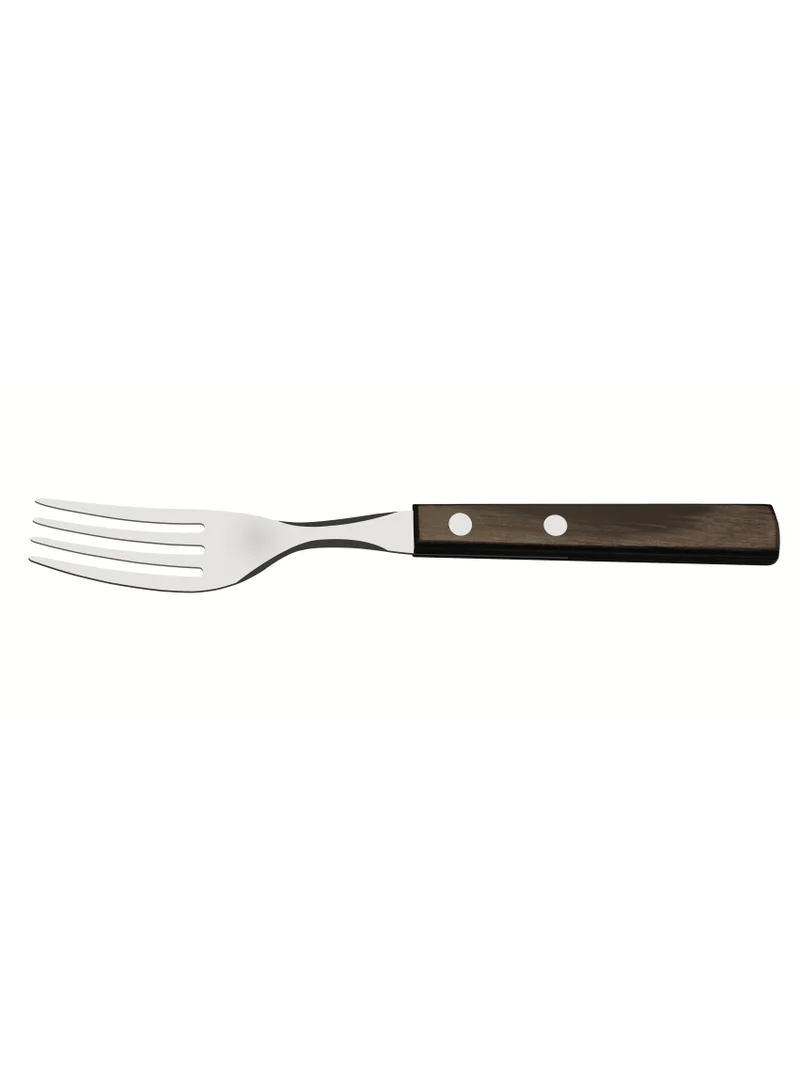 TRAMONTINA Tramontina Stainless Steel Dessert Fork with Treated Brown Polywood Handle