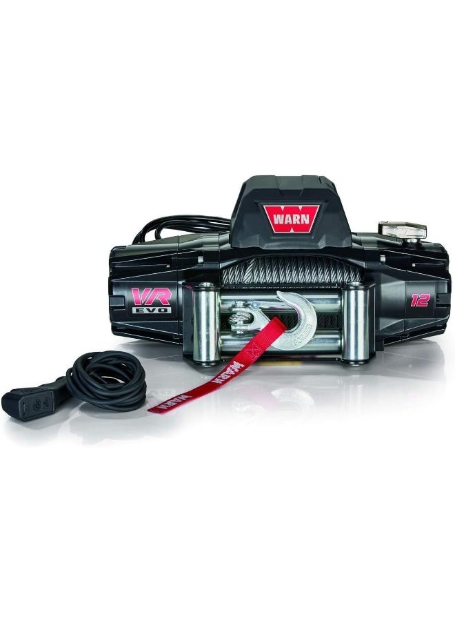 WARN وارن في آر إيفو 12، ونش بسعة 12,000 رطل مع حبل فولاذي وجهاز تحكم عن بعد لاسلكي، 12 فولت - Image 4