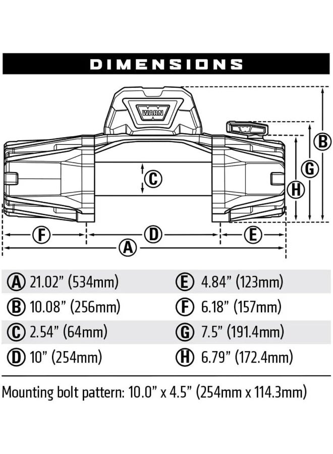 WARN وارن في آر إيفو 12، ونش بسعة 12,000 رطل مع حبل فولاذي وجهاز تحكم عن بعد لاسلكي، 12 فولت - Image 5