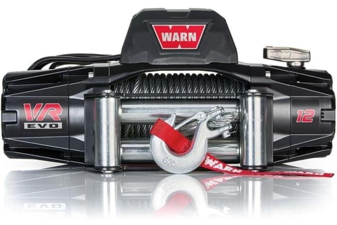 WARN وارن في آر إيفو 12، ونش بسعة 12,000 رطل مع حبل فولاذي وجهاز تحكم عن بعد لاسلكي، 12 فولت - Image 1