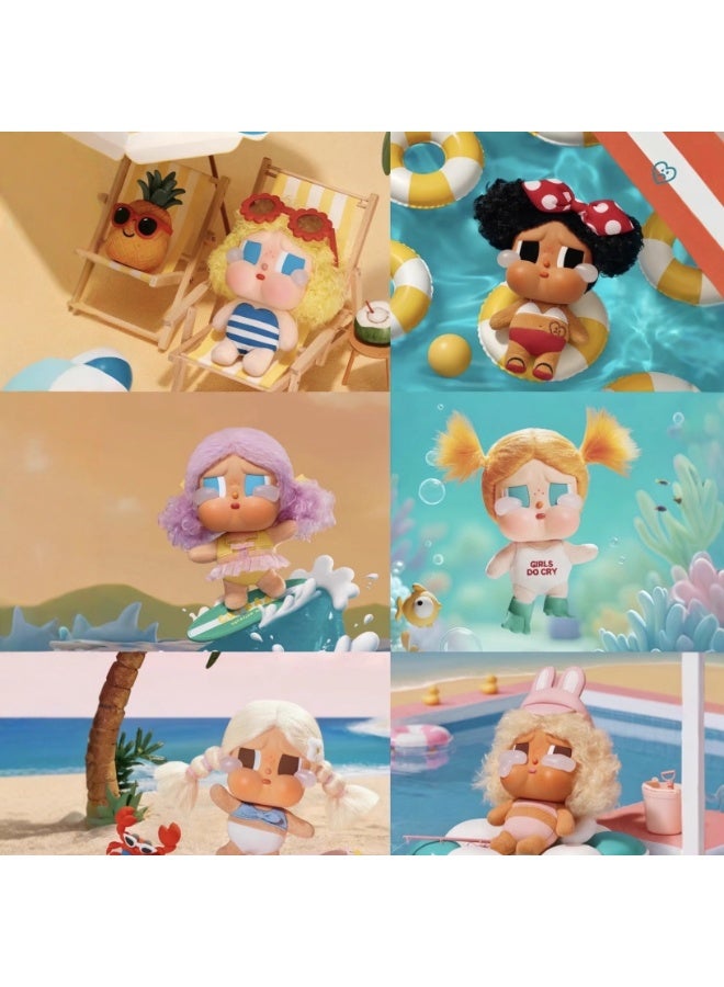 general POP MART CRY BABY Vacation Mode On series Vinyl Plush Pendant Blind Box Gift for Family and Friends - Image 4
