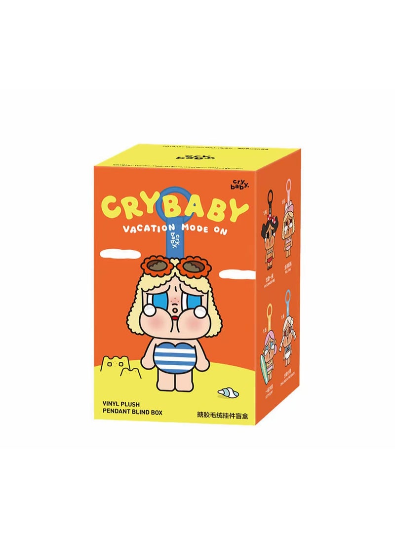 general POP MART CRY BABY Vacation Mode On series Vinyl Plush Pendant Blind Box Gift for Family and Friends - Image 1