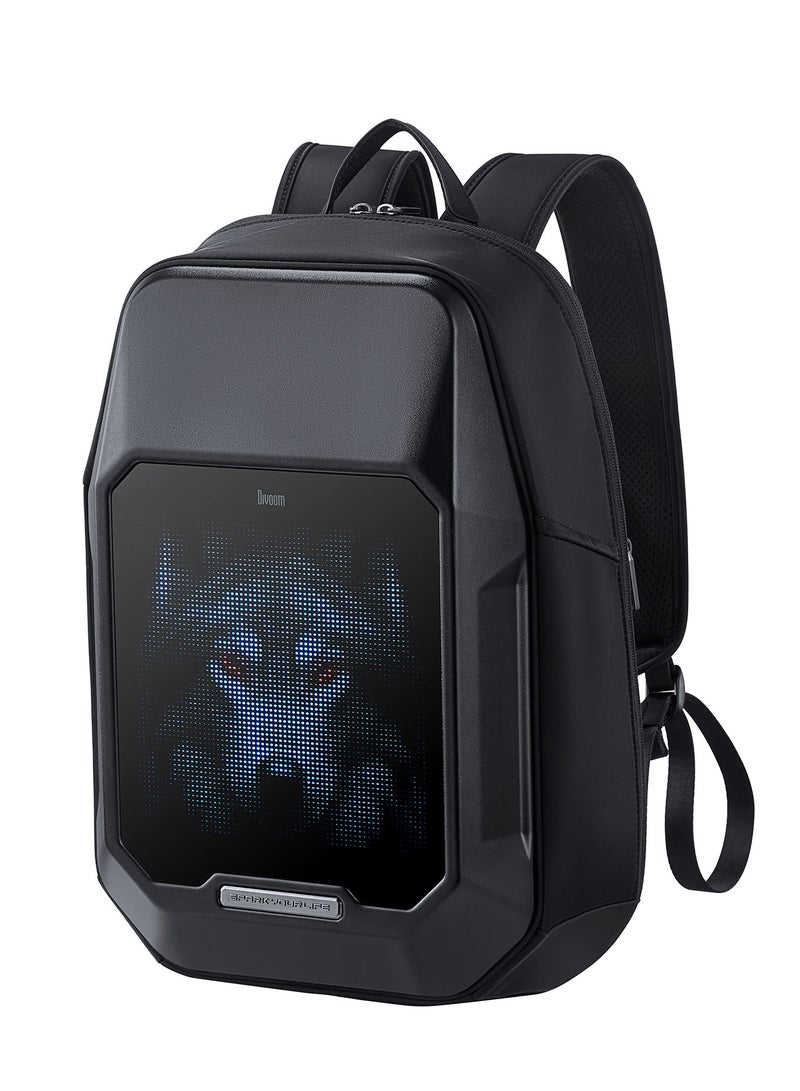 Divoom Pixoo Cyberbag Black Pixel Led Screen Unisex Backpack - Image 1