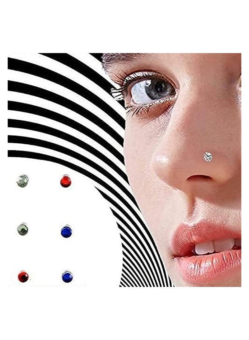 كاست ويف 24 إمرأة رجل مثقب المغناطيسي مسمار الأنف أقراط المغناطيسي كليب سطح مثقب أقراط خاتم الأنف والشفاه كليب - Image 3