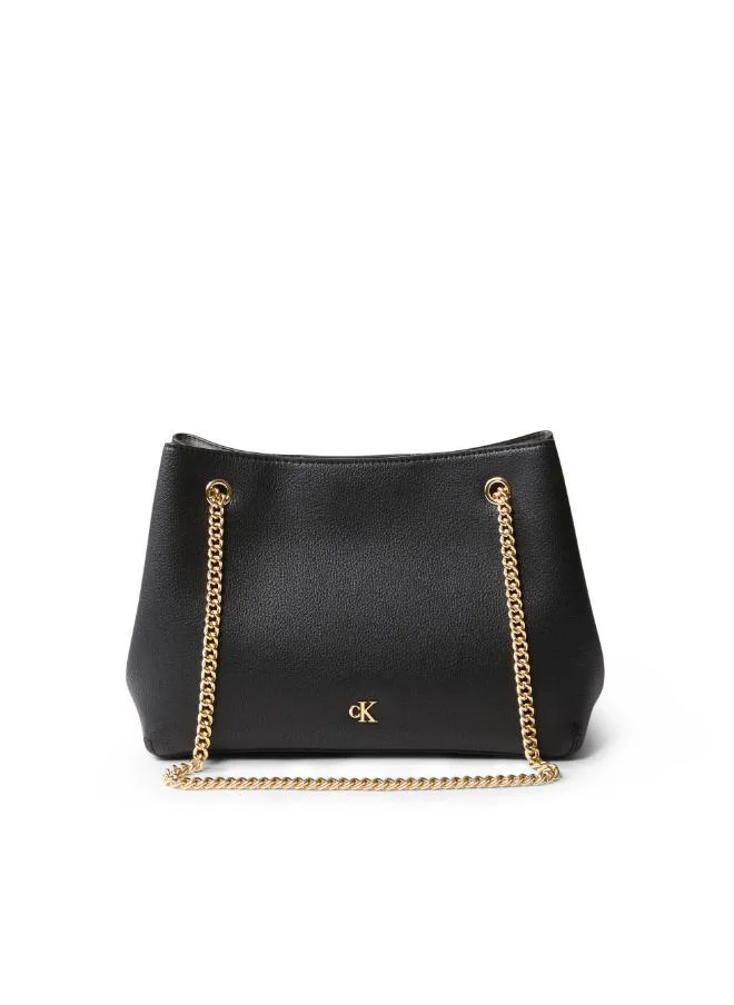 Calvin Klein Jeans Logo Chain Detailed Shoulder Bag