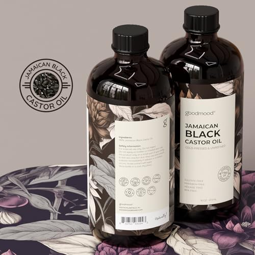 GOODMOOD Jamaican Black Castor Oil, 16 oz, Organic Cold Pressed Unrefined, Pure Castor Oil for Hair Growth, Skin Care, and Belly Fat - Image 4