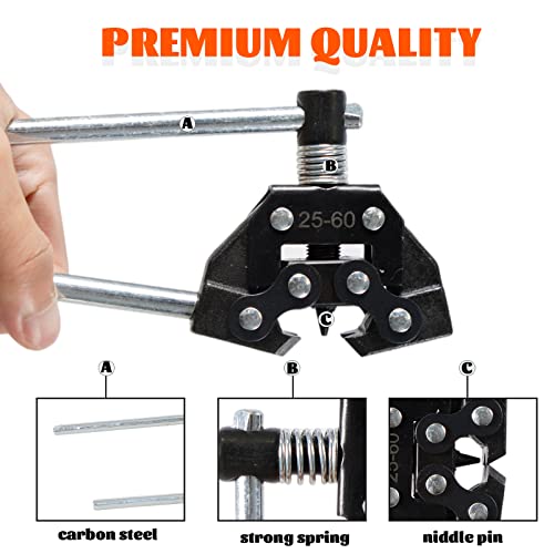YIUIY Roller Chain Breaker Cutter Tool for Motorcycle Bicycle Go Kart ATV Chains Replacement #25-60 - Image 2