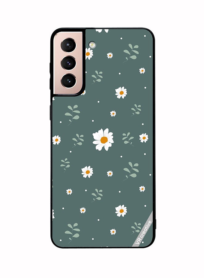 VR CREATIVE Protective Case Cover For Samsung Galaxy S21 Plus 5G Flower Design Multicolour - Image 1
