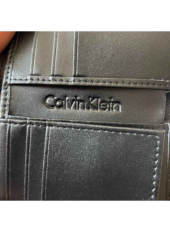CALVIN KLEIN JEANS PLUS Calvin Klein Leather Belt & Wallet Black Set For Men  - Image 4