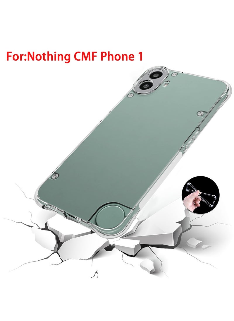 Generic - for Nothing CMF Phone 1 Case,[Scratch Resistant] Crystal Clear Back Cover [Shock-Absorbing Corners] Shockproof Drop Proof Protective Phone Case Cover for Nothing CMF Phone 1 (6.67") - Image 1