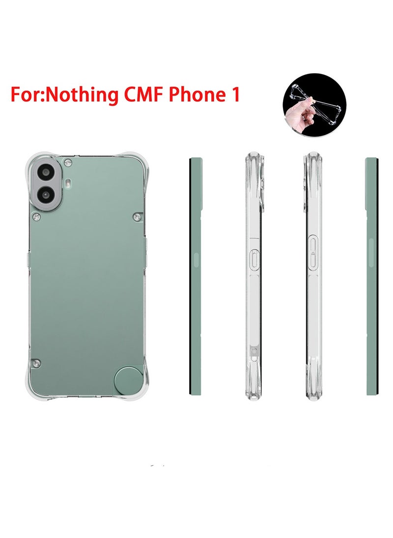 Generic - for Nothing CMF Phone 1 Case,[Scratch Resistant] Crystal Clear Back Cover [Shock-Absorbing Corners] Shockproof Drop Proof Protective Phone Case Cover for Nothing CMF Phone 1 (6.67") - Image 1