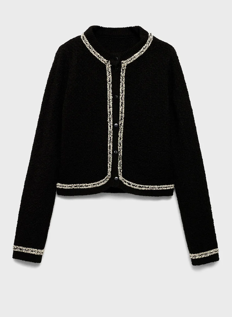 مانجو Bicolour Tweed Jacket