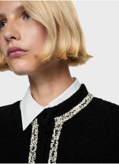MANGO Bicolour Tweed Jacket  - Image 3