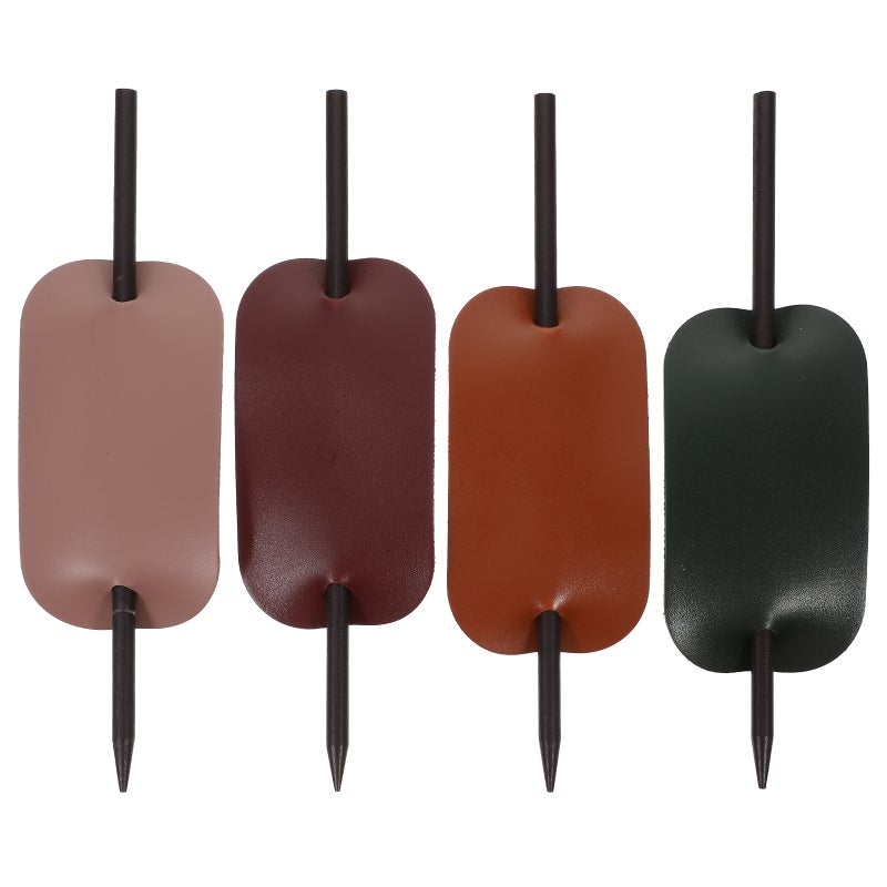 8 pcs Wood Hair Stick Leather Hairpin Bun Hairpin Hair Stick Clip Hair Accessory - Image 1
