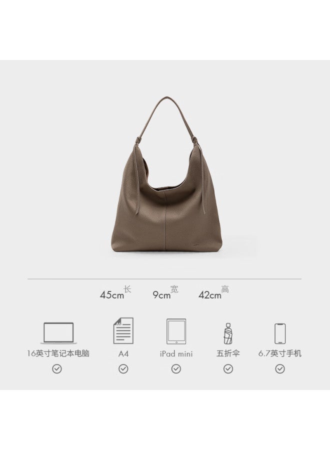Hongu Genuine Leather Shoulder Bag, Underarm Bag With High-end Hobo Style, Commuter Women's Bag, New Year And Birthday Gift - Image 3
