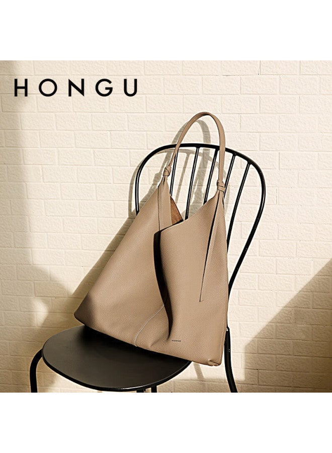 Hongu Genuine Leather Shoulder Bag, Underarm Bag With High-end Hobo Style, Commuter Women's Bag, New Year And Birthday Gift - Image 1