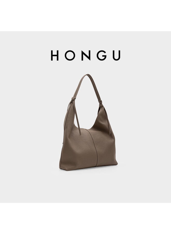 Hongu Genuine Leather Shoulder Bag, Underarm Bag With High-end Hobo Style, Commuter Women's Bag, New Year And Birthday Gift - Image 4